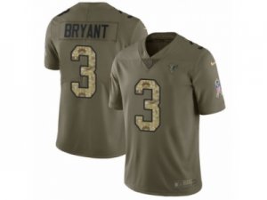 Men Nike Atlanta Falcons #3 Matt Bryant Limited Olive Camo 2017 Salute to Service NFL Jersey