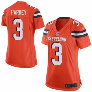 Womens Nike Cleveland Browns #3 Cody Parkey Limited Orange Alternate NFL Jersey