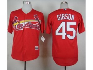 MLB St. Louis Cardinals #45 Bob Gibson Red Cool Base Stitched Baseball jerseys