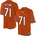 Mens Nike Chicago Bears #71 Josh Sitton Limited Orange Alternate NFL Jersey