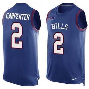 Nike Buffalo Bills #2 Dan Carpenter Royal Blue Team Color Men Stitched NFL Limited Tank Top Jersey