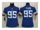 Nike women NFL Minnesota Vikings #95 Sharrif Floyd Purple Jerseys