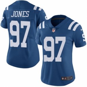 Women\'s Nike Indianapolis Colts #97 Arthur Jones Limited Royal Blue Rush NFL Jersey
