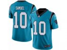 Men's Nike Carolina Panthers #10 Curtis Samuel Limited Blue Rush NFL Jersey