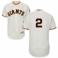 Mens Majestic San Francisco Giants #2 Denard Span Cream Flexbase Authentic Collection MLB Jersey