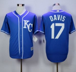 Kansas City Royals #17 Wade Davis Blue Alternate 2 New Cool Base Stitched MLB Jersey