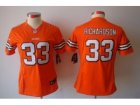 Nike Women Cleveland Browns #33 Trent Richardson Orange Jerseys