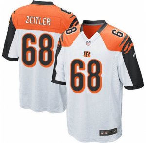 Men\'s Nike Cincinnati Bengals #68 Kevin Zeitler Game White NFL Jersey