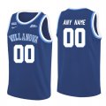 Villanova Wildcats Blue Mens Customized College Basketball Jersey