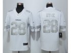 Nike San Francisco 49ers #28 Hyde Platinum White Jerseys(Game)