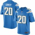 Mens Nike San Diego Chargers #20 Dwight Lowery Limited Electric Blue Alternate NFL Jersey