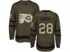 Youth Adidas Philadelphia Flyers #28 Claude Giroux Green Salute to Service Stitched NHL Jersey