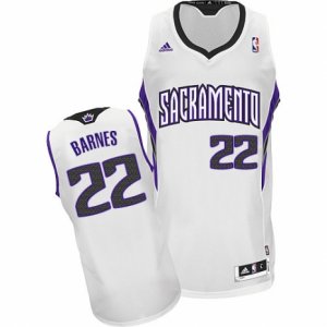 Mens Adidas Sacramento Kings #22 Matt Barnes Swingman White Home NBA Jersey