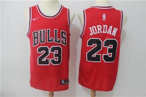 Bulls #23 Michael Jordan Red Nike Swingman Jersey