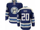 Mens Reebok Columbus Blue Jackets #20 Brandon Saad Authentic Navy Blue Third NHL Jersey