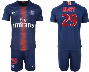 2018-19 Pari Saint-Germain 29 MBAPPE Home Soccer Jersey