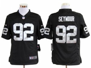 Nike oakland raiders #92 seymour black Game Jerseys