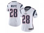 Women Nike New England Patriots #28 James White Vapor Untouchable Limited White NFL Jersey