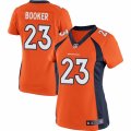 Women's Nike Denver Broncos #23 Devontae Booker Limited Orange Team Color NFL Jersey