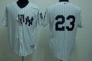 mlb new york yankees #23 mattingly white(2009 logo)