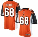 Men's Nike Cincinnati Bengals #68 Kevin Zeitler Limited Orange Alternate NFL Jersey