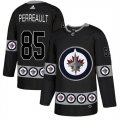 Winnipeg Jets #85 Mathieu Perreault Black Team Logos Fashion Adidas Jersey