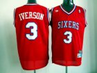 nba philadelphia 76ers #3 iverson red[swingman]