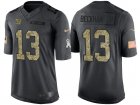 Nike New York Giants #13 Odell Beckham Jr Mens Stitched Black NFL Salute to Service Limited Jerseys