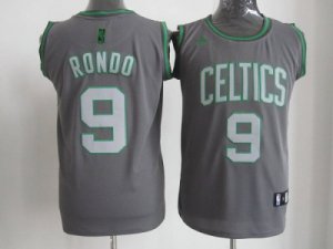 nba boston celtics #9 rondo grey