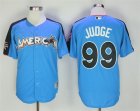 American League #99 Aaron Judge Blue 2017 MLB All Star Game Home Run Derby Jersey
