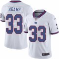 Mens Nike New York Giants #33 Andrew Adams Elite White Rush NFL Jersey