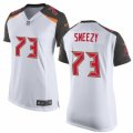 Womens Nike Tampa Bay Buccaneers #73 J. R. Sweezy Limited White NFL Jersey