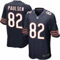 Mens Nike Chicago Bears #82 Logan Paulsen Game Navy Blue Team Color NFL Jersey