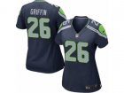 Women Nike Seattle Seahawks #26 Shaquill Griffin Game Steel Blue Team Color NFL Jersey