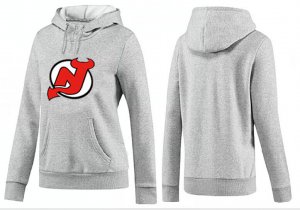 NHL Women New Jersey Devils Logo Pullover Hoodie 17