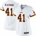 Women's Nike Washington Redskins #41 Will Blackmon Limited White NFL Jersey