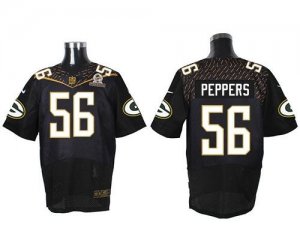 2016 Pro Bowl Nike Green Bay Packers #56 Julius Peppers Black Jerseys(Elite)