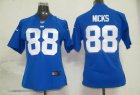 nike women nfl jerseys new york giants #88 nicks blue