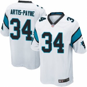 Mens Nike Carolina Panthers #34 Cameron Artis-Payne Game White NFL Jersey
