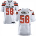 Nike Browns #58 Christian Kirksey White Elite Jersey
