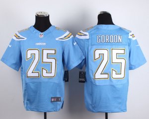 Nike San Diego Chargers #25 Gordon blue jerseys(Elite)