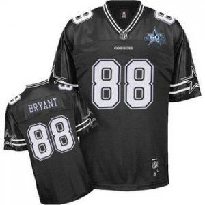 nfl dallas cowboys #88 bryant black[50th patch]