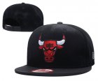 Bulls Team Logo Black Adjustable Hat GS