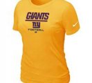 Women New York Giants Yellow T-Shirt