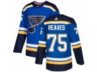 Men Adidas St. Louis Blues #75 Ryan Reaves Blue Home Authentic Stitched NHL Jersey