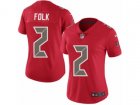 Women Nike Tampa Bay Buccaneers #2 Nick Folk Limited Red Rush NFL Jersey