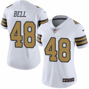 Women\'s Nike New Orleans Saints #48 Vonn Bell Limited White Rush NFL Jersey