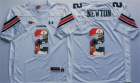 Auburn Tigers #2 Cam Newton White Portrait Number College Jersey