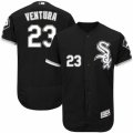 Men's Majestic Chicago White Sox #23 Robin Ventura Black Flexbase Authentic Collection MLB Jersey