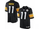 Mens Nike Pittsburgh Steelers #11 Justin Hunter Limited Black Team Color NFL Jersey